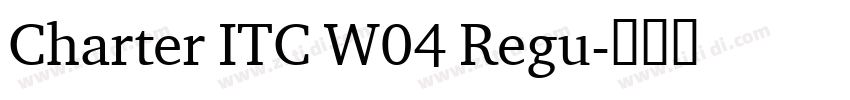 Charter ITC W04 Regu字体转换